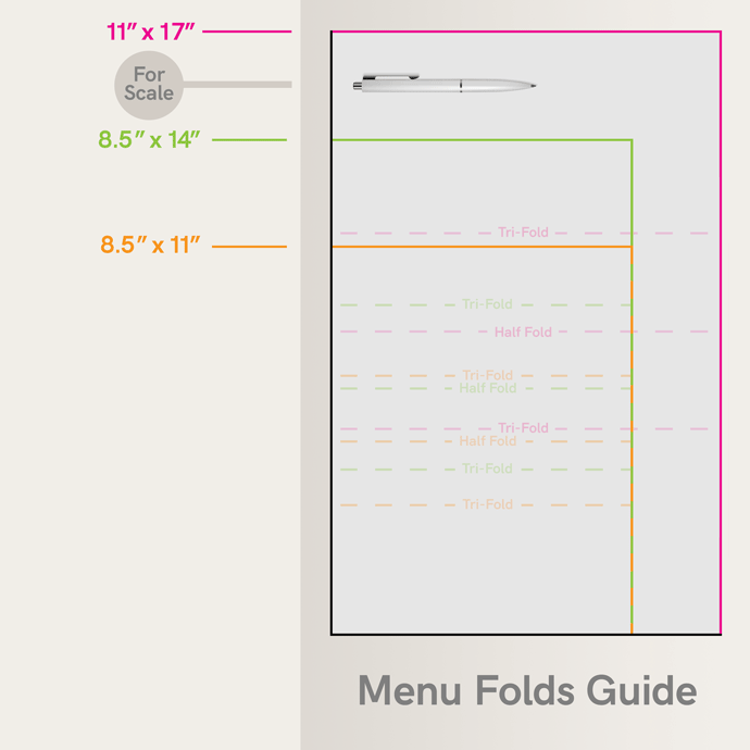 Menu Folds Guide