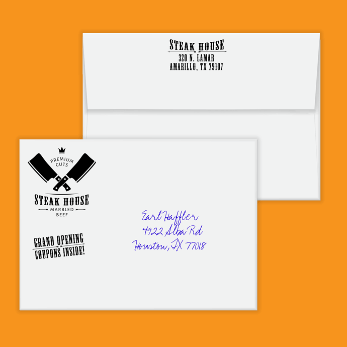Your invitations will stand out when you choose A6 envelopes with front and back printing.