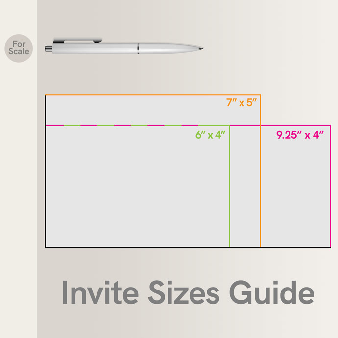 Invite Sizes Guide