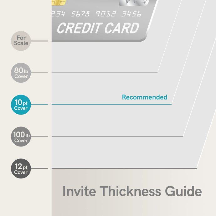 Invite Paper Thickness Guide