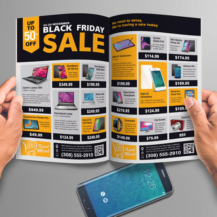 Get your own perfect bound product catalogs printed in full-color for your company. We offer high-quality, affordable booklet printing and binding.