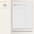 Perfect-Bound Booklet Sizes Guide