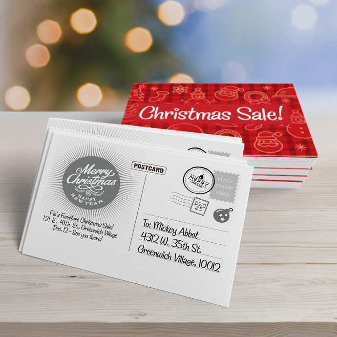 5x7 postcards are perfect for seasonal direct mail marketing.