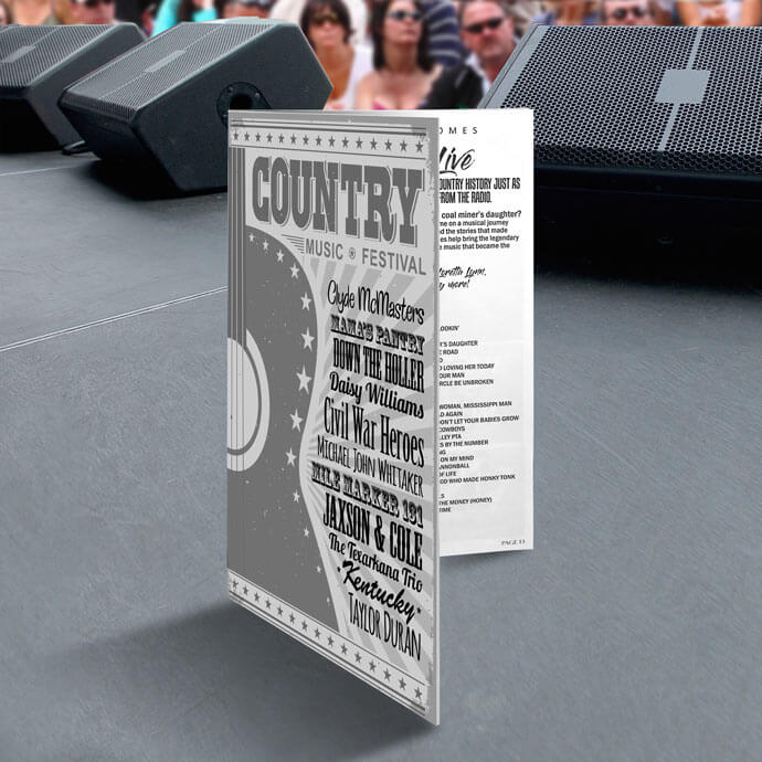 Create a custom printed 5.5 x 8.5 saddle stitch booklet with affordable black and white printing.